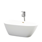 Vanity Art VA6515-S-TG 59 Inch Freestanding White Acrylic Bathtub with Overflow And Pop-Up Drain - Vanity Art VA6515-S-TG