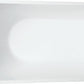 Vanity Art VA6522-L-PC 67 Inch Freestanding White Acrylic Bathtub with Overflow And Pop-Up Drain - Vanity Art VA6522-L-PC