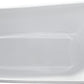 Vanity Art VA6522-L-TG 67 Inch Freestanding White Acrylic Bathtub with Overflow And Pop-Up Drain - Vanity Art VA6522-L-TG