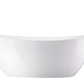 Vanity Art VA6807-PC 71 Inch Freestanding White Acrylic Bathtub with Overflow And Pop-Up Drain - Vanity Art VA6807-PC