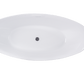 Vanity Art VA6807-PC 71 Inch Freestanding White Acrylic Bathtub with Overflow And Pop-Up Drain - Vanity Art VA6807-PC