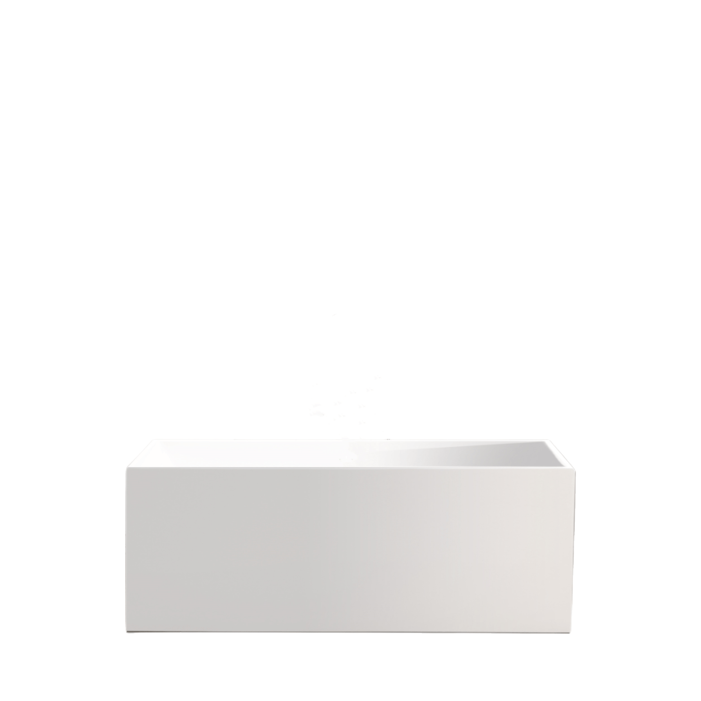 Vanity Art VA6813B-L-PC 67 Inch Freestanding White Acrylic Bathtub with Overflow And Pop-Up Drain - Vanity Art VA6813B-L-PC