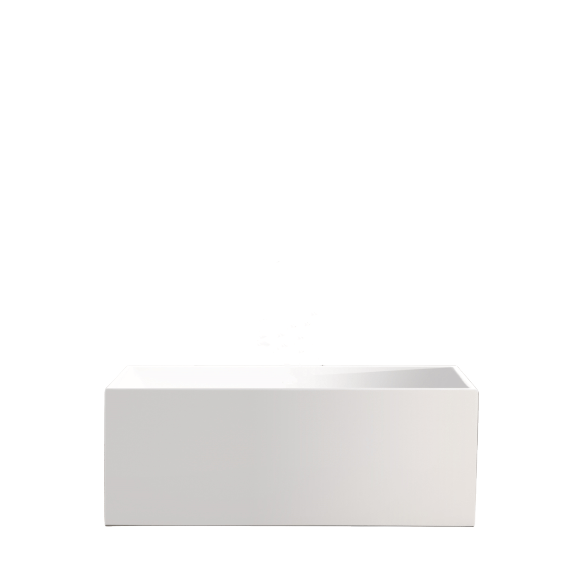 Vanity Art VA6813B-S-PC 59 Inch Freestanding White Acrylic Bathtub with Overflow And Pop-Up Drain - Vanity Art VA6813B-S-PC