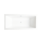 Vanity Art VA6814-L-PW 67 Inch Freestanding White Acrylic Bathtub with Overflow And Pop-Up Drain - Vanity Art VA6814-L-PW