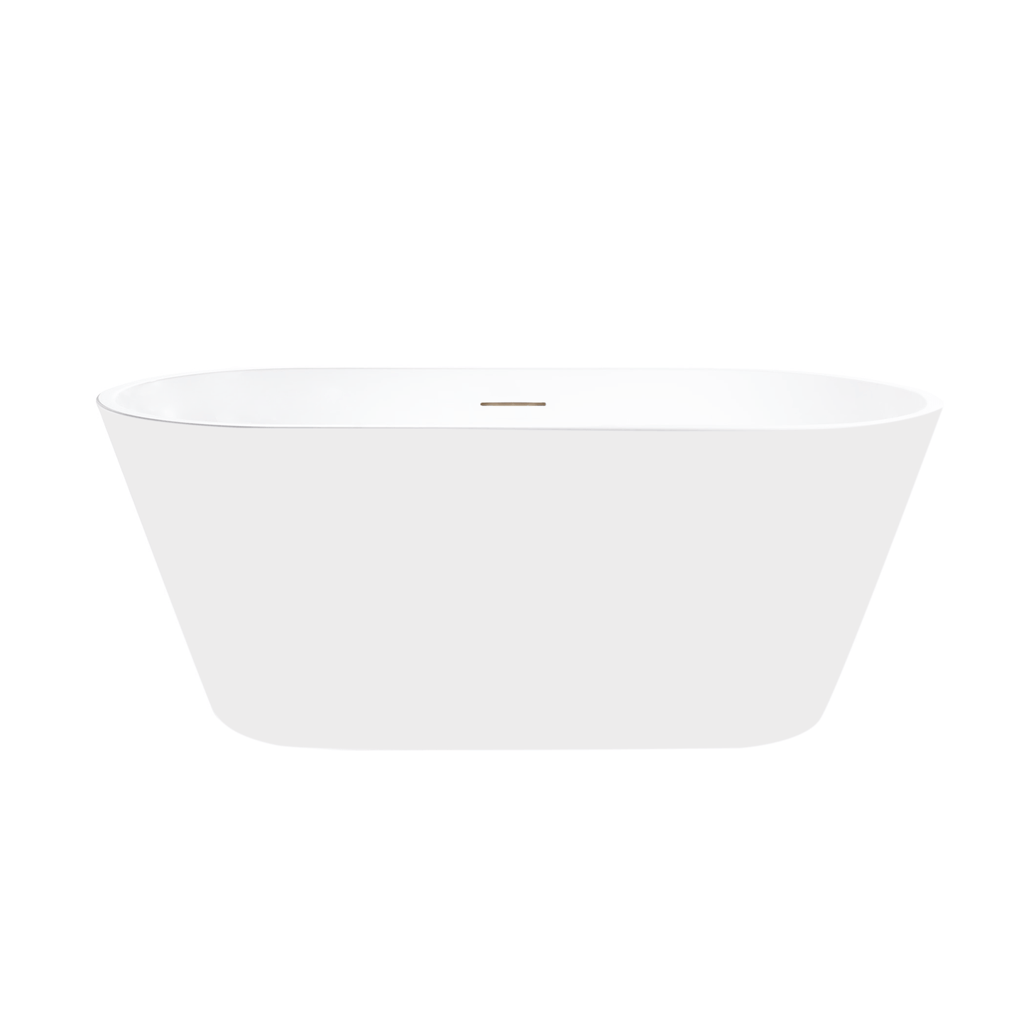 Vanity Art VA6815-NXSW-PC 54 Inch Freestanding White Acrylic Bathtub with Overflow And Pop-Up Drain - Vanity Art VA6815-NXSW-PC