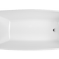 Vanity Art VA6841-PC 67 Inch Freestanding White Acrylic Bathtub with Overflow And Pop-Up Drain - Vanity Art VA6841-PC