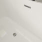 Vanity Art VA6903 71 Inch Freestanding White Acrylic Bathtub with Polished Chrome Slotted Overflow And Pop-Up Drain - Vanity Art VA6903