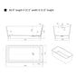 Vanity Art VA6914-ML Freestanding Solid Surface Resin Matte Bathtub 67 Inch x 31.5 Inch - Vanity Art VA6914-ML