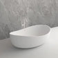 Vanity Art VA6918-ML Freestanding Solid Surface Resin Matte Bathtub 63 Inch x 37.5 Inch - Vanity Art VA6918-ML