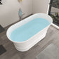 Vanity Art VA6919-ML Freestanding Solid Surface Resin Matte Bathtub 67 Inch x 31.5 Inch - Vanity Art VA6919-ML