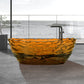 Vanity Art VA6922-PC Freestanding Solid Surface Resin Bathtub 69 Inch x 29.5 Inch - Vanity Art VA6922-PC