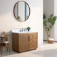 Vanity Art VA7042-T-ET 42 Inch Single Sink Bathroom Vanity in Tan with Marble Countertop - Vanity Art VA7042-T-ET