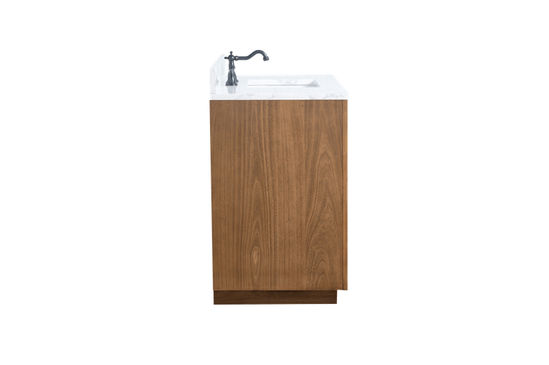 Vanity Art VA7042-T-ET 42 Inch Single Sink Bathroom Vanity in Tan with Marble Countertop - Vanity Art VA7042-T-ET