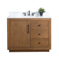 Vanity Art VA7042-T-ET 42 Inch Single Sink Bathroom Vanity in Tan with Marble Countertop - Vanity Art VA7042-T-ET