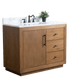 Vanity Art VA7042-T-ET 42 Inch Single Sink Bathroom Vanity in Tan with Marble Countertop - Vanity Art VA7042-T-ET