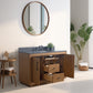 Vanity Art VA7048-T-BT 48 Inch Single Sink Bathroom Vanity in Tan with Limestone Top - Vanity Art VA7048-T-BT