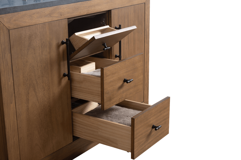 Vanity Art VA7048-T-BT 48 Inch Single Sink Bathroom Vanity in Tan with Limestone Top - Vanity Art VA7048-T-BT
