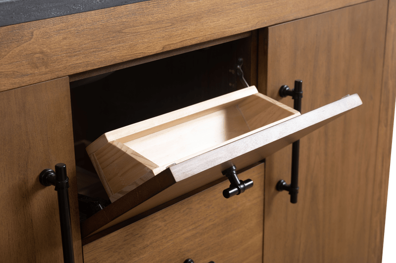 Vanity Art VA7048-T-BT 48 Inch Single Sink Bathroom Vanity in Tan with Limestone Top - Vanity Art VA7048-T-BT