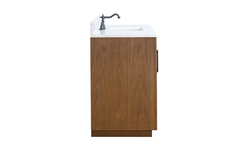 Vanity Art VA7048-T-ET 48 Inch Single Sink Bathroom Vanity in Tan with Marble Countertop - Vanity Art VA7048-T-ET