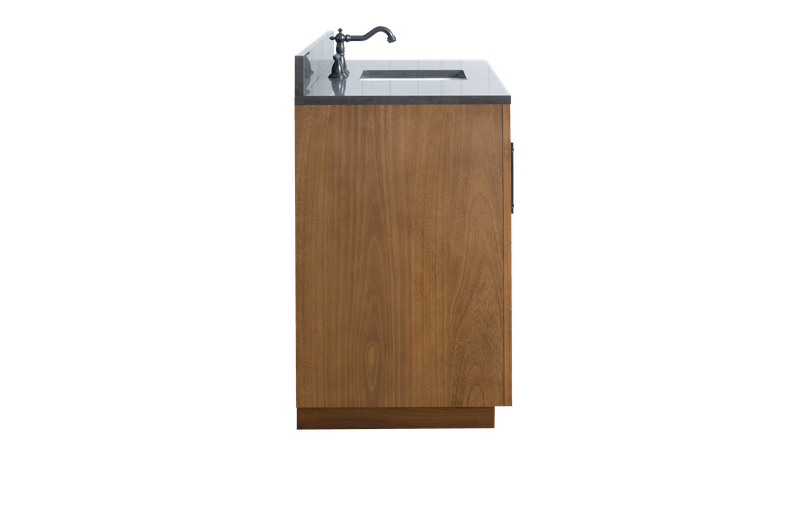 Vanity Art VA7060-ST-BT 60 Inch Single Sink Bathroom Vanity in Tan with Limestone Top - Vanity Art VA7060-ST-BT