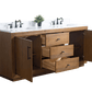 Vanity Art VA7072-DT-ET 72 Inch Double Sink Bathroom Vanity in Tan with Marble Countertop - Vanity Art VA7072-DT-ET