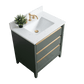 Vanity Art VA8030-VG 30 Inch Single Sink Bathroom Vanity in Vintage Green with Marble Countertop - Vanity Art VA8030-VG