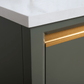 Vanity Art VA8030-VG 30 Inch Single Sink Bathroom Vanity in Vintage Green with Marble Countertop - Vanity Art VA8030-VG