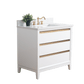 Vanity Art VA8036-W 36 Inch Single Sink Bathroom Vanity in White with Marble Countertop - Vanity Art VA8036-W