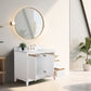 Vanity Art VA8042-W 42 Inch Single Sink Bathroom Vanity in White with Marble Countertop - Vanity Art VA8042-W