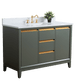 Vanity Art VA8048-VG 48 Inch Single Sink Bathroom Vanity in Vintage Green with Marble Countertop - Vanity Art VA8048-VG