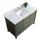 Vanity Art VA8048-VG 48 Inch Single Sink Bathroom Vanity in Vintage Green with Marble Countertop - Vanity Art VA8048-VG