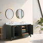 Vanity Art VA8060-DVG 60 Inch Double Sink Bathroom Vanity in Vintage Green with Marble Countertop - Vanity Art VA8060-DVG