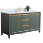 Vanity Art VA8060-SVG 60 Inch Single Sink Bathroom Vanity in Vintage Green with Marble Countertop - Vanity Art VA8060-SVG