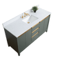 Vanity Art VA8060-SVG 60 Inch Single Sink Bathroom Vanity in Vintage Green with Marble Countertop - Vanity Art VA8060-SVG