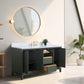 Vanity Art VA8060-SVG 60 Inch Single Sink Bathroom Vanity in Vintage Green with Marble Countertop - Vanity Art VA8060-SVG