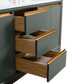 Vanity Art VA8072-DVG 72 Inch Double Sink Bathroom Vanity in Vintage Green with Marble Countertop - Vanity Art VA8072-DVG