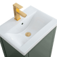 Vanity Art VA9020-VG 20 Inch Single Sink Bathroom Vanity in Vintage Green with Ceramic Top - Vanity Art VA9020-VG
