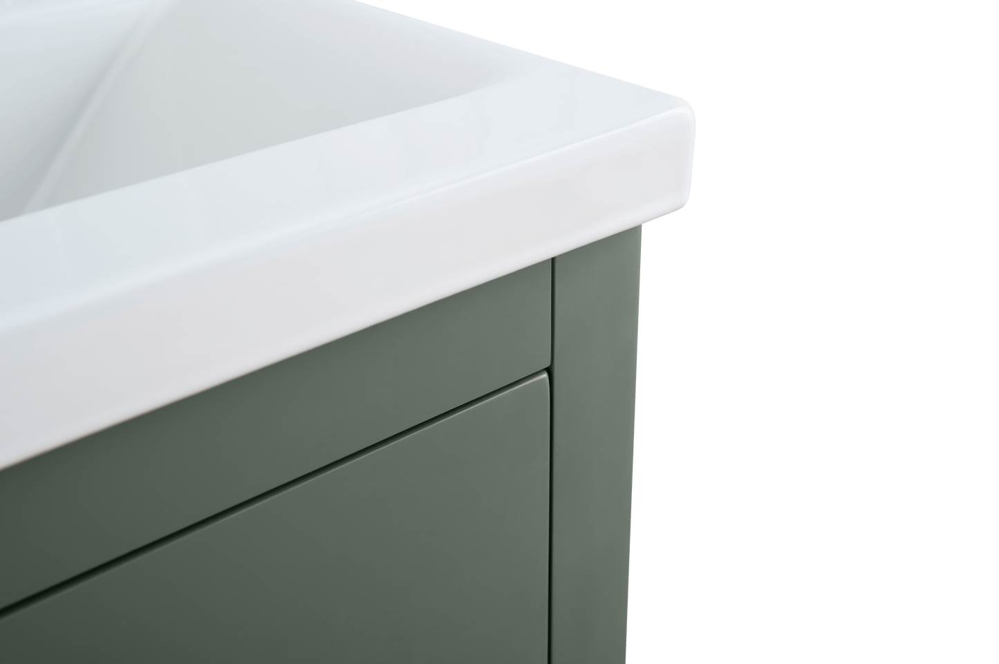 Vanity Art VA9020-VG 20 Inch Single Sink Bathroom Vanity in Vintage Green with Ceramic Top - Vanity Art VA9020-VG