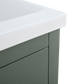 Vanity Art VA9024-VG 24 Inch Single Sink Bathroom Vanity in Vintage Green with Ceramic Top - Vanity Art VA9024-VG