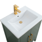 Vanity Art VA9024-VG 24 Inch Single Sink Bathroom Vanity in Vintage Green with Ceramic Top - Vanity Art VA9024-VG