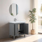 Vanity Art VA9030-G 30 Inch Single Sink Bathroom Vanity in Cashmere Gray with Ceramic Top - Vanity Art VA9030-G