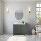 Vanity Art VA9036-VG 36 Inch Single Sink Bathroom Vanity in Vintage Green with Marble Countertop - Vanity Art VA9036-VG
