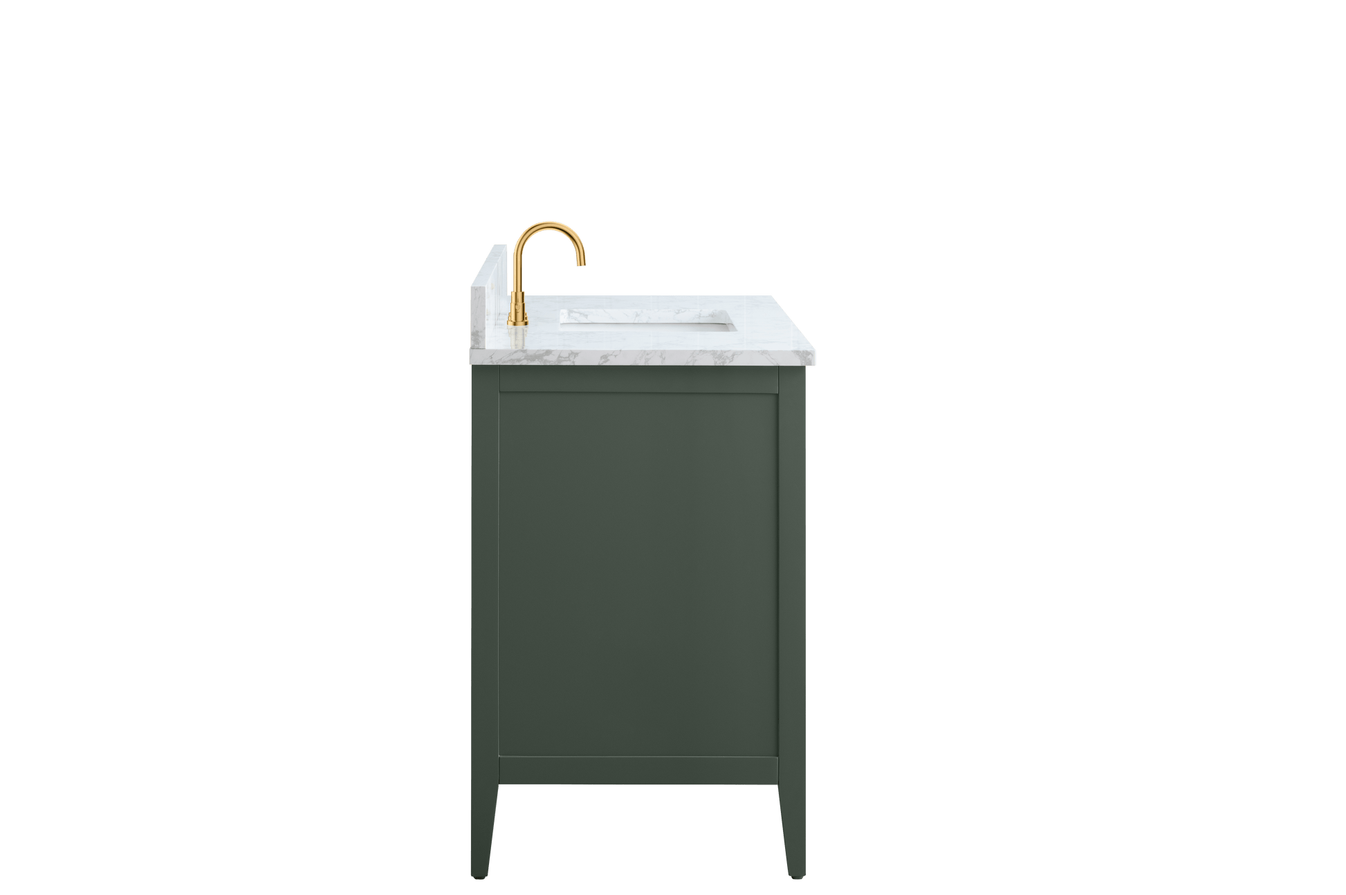 Vanity Art VA9042-VG 42 Inch Single Sink Bathroom Vanity in Vintage Green with Marble Countertop - Vanity Art VA9042-VG