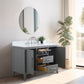 Vanity Art VA9048-G 48 Inch Single Sink Bathroom Vanity in Cashmere Gray with Marble Countertop - Vanity Art VA9048-G