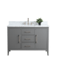 Vanity Art VA9048-G 48 Inch Single Sink Bathroom Vanity in Cashmere Gray with Marble Countertop - Vanity Art VA9048-G