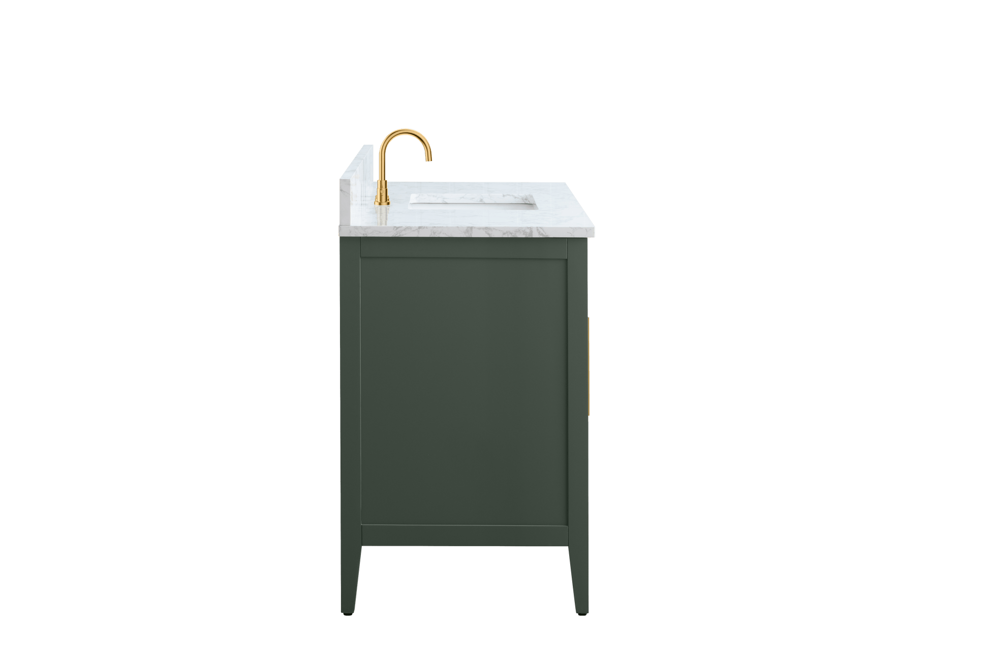 Vanity Art VA9048-VG 48 Inch Single Sink Bathroom Vanity in Vintage Green with Marble Countertop - Vanity Art VA9048-VG