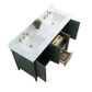 Vanity Art VA9060-DVG 60 Inch Double Sink Bathroom Vanity in Vintage Green with Marble Countertop - Vanity Art VA9060-DVG