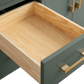 Vanity Art VA9060-DVG 60 Inch Double Sink Bathroom Vanity in Vintage Green with Marble Countertop - Vanity Art VA9060-DVG