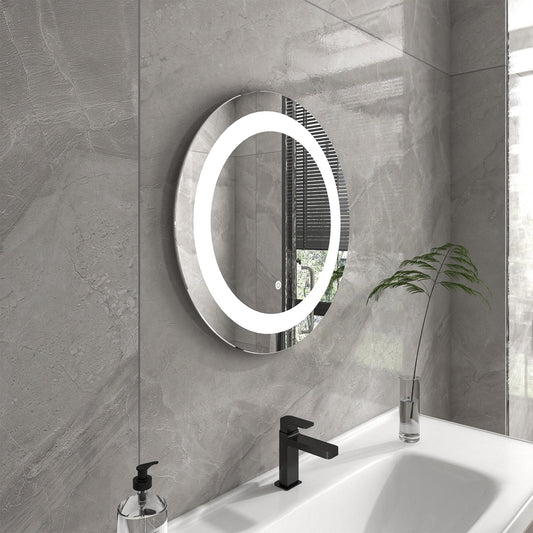 Vanity Art VAR16 Round 23.5 Inch LED Bathroom Mirror with Touch Sensor - Vanity Art VAR16