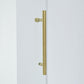 Vanity Art VASSD6076BNG Vanity Art Brushed Gold 60 Inch x 76 Inch Frameless Bypass Single-Sliding Shower Door with Explosion-Proof Clear Glass - VASSD6076BNG